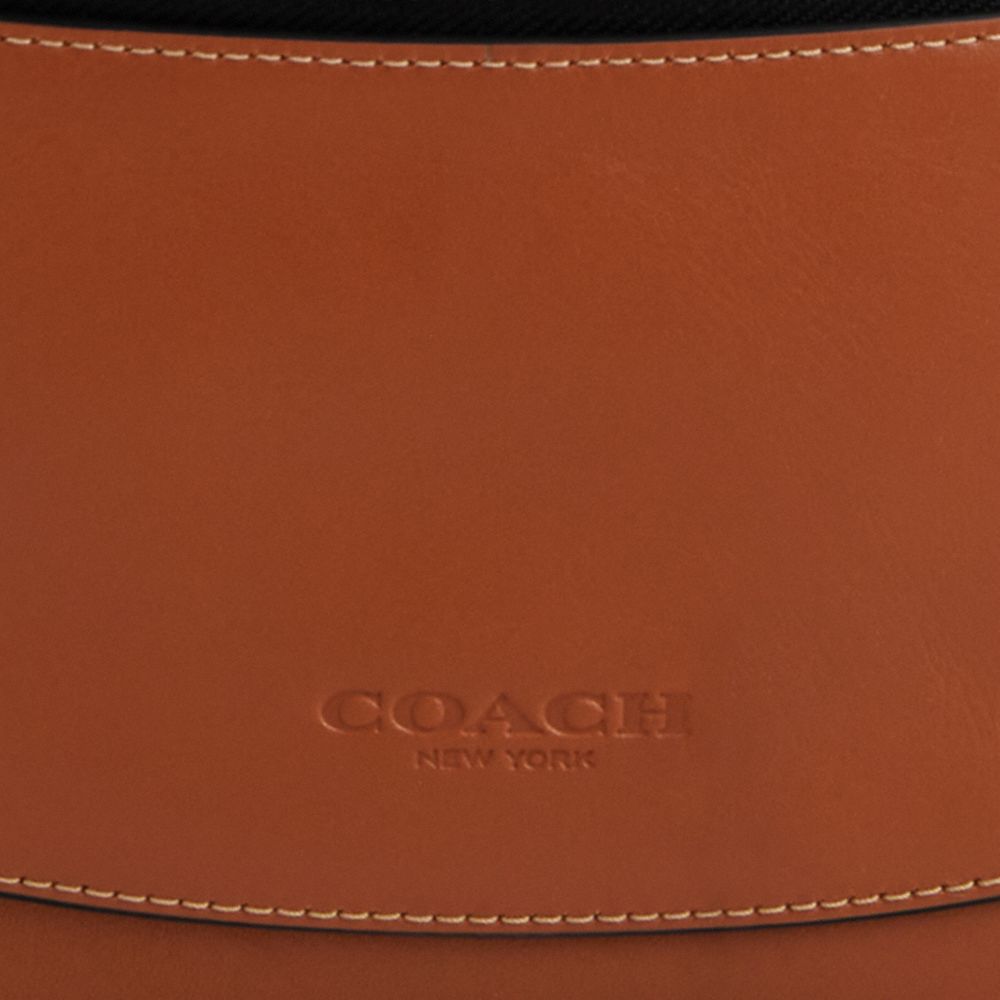 Coach Warren Mini Belt Bag Gunmetal Tan