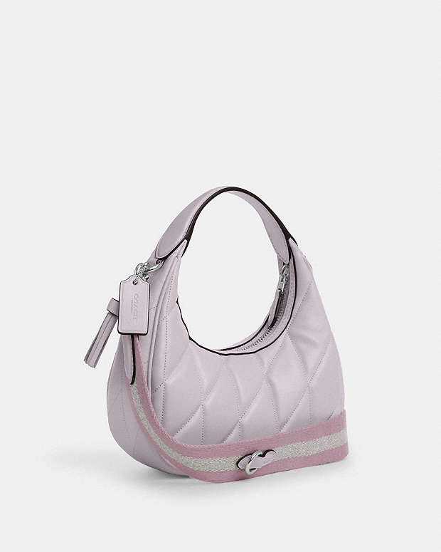 Carmen Mini Crossbody Bag Pearlized Leather-Silver-Pink Pearlized Leather-Silver-Pink