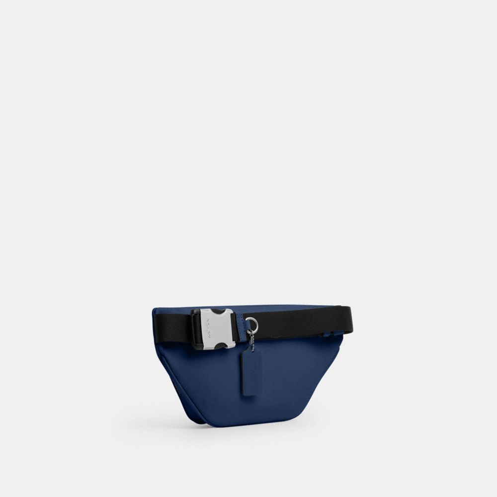 Coach Racer Small Belt Bag Silver/Deep Blue