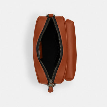 Coach Warner Crossbody Bag Gunmetal Tan