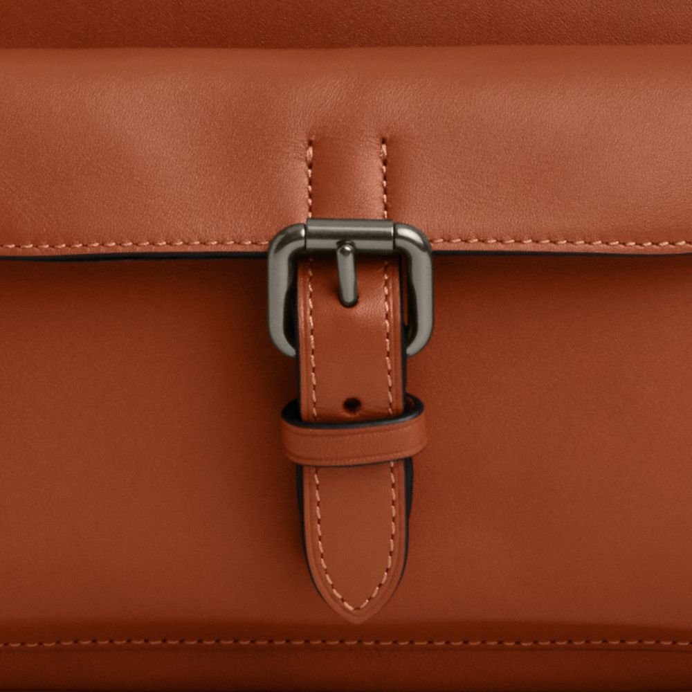 Coach Warner Crossbody Bag Gunmetal Tan