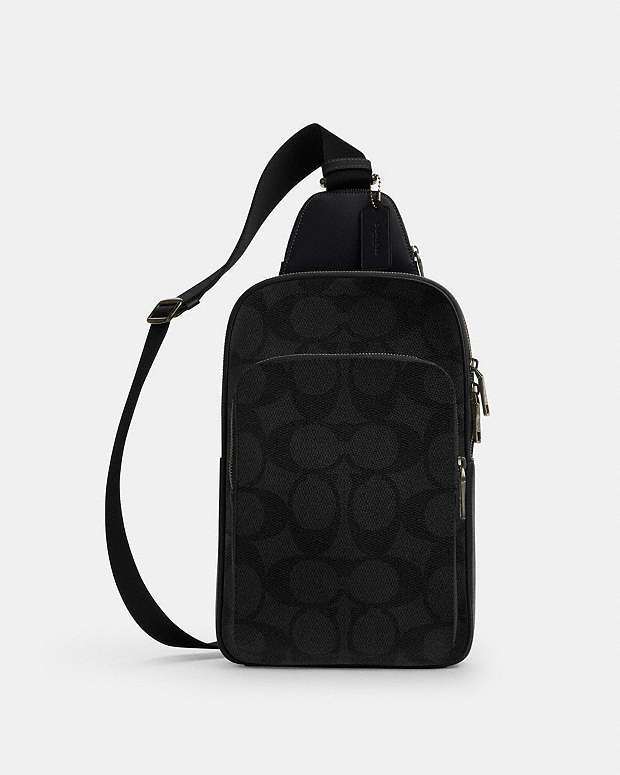 Ethan Pack In Signature Canvas Signature Canvas-Gunmetal-Charcoal-Black Signature Canvas-Gunmetal-Charcoal-Black