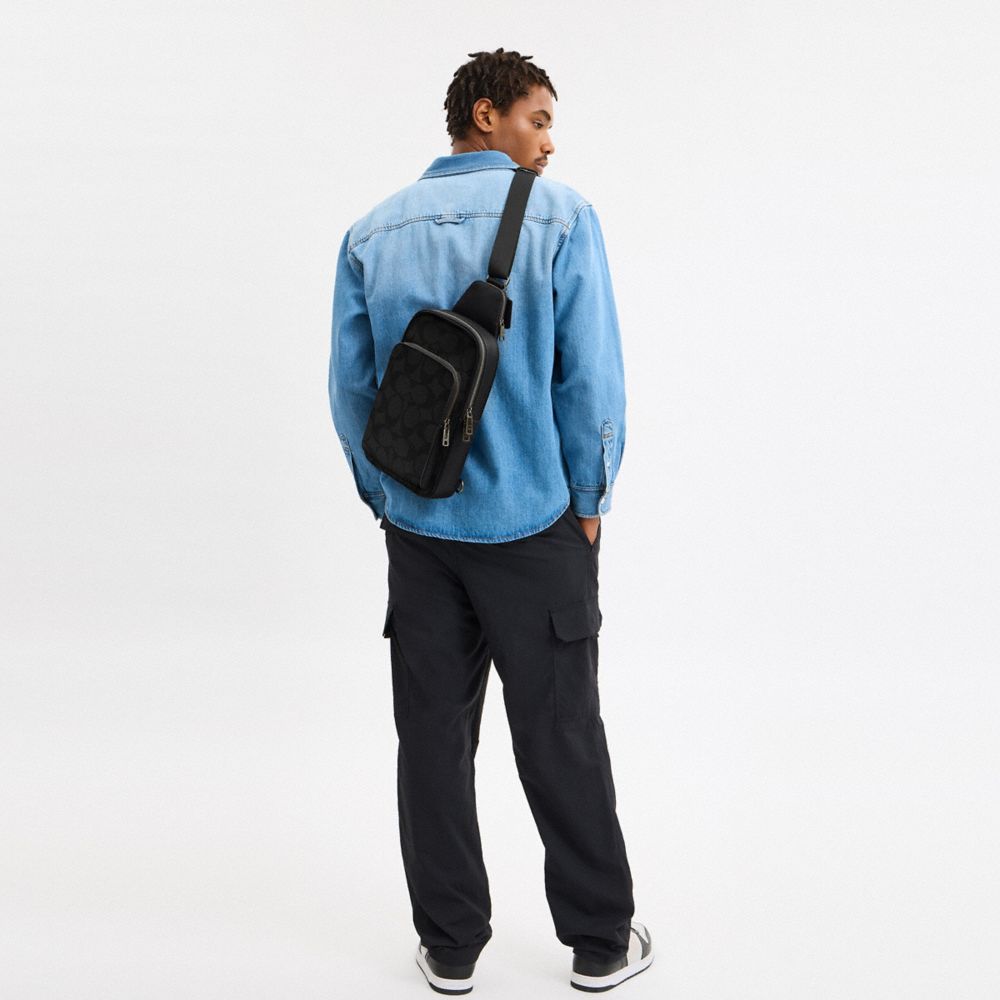 Ethan Pack In Signature Canvas Signature Canvas-Gunmetal-Charcoal-Black Signature Canvas-Gunmetal-Charcoal-Black