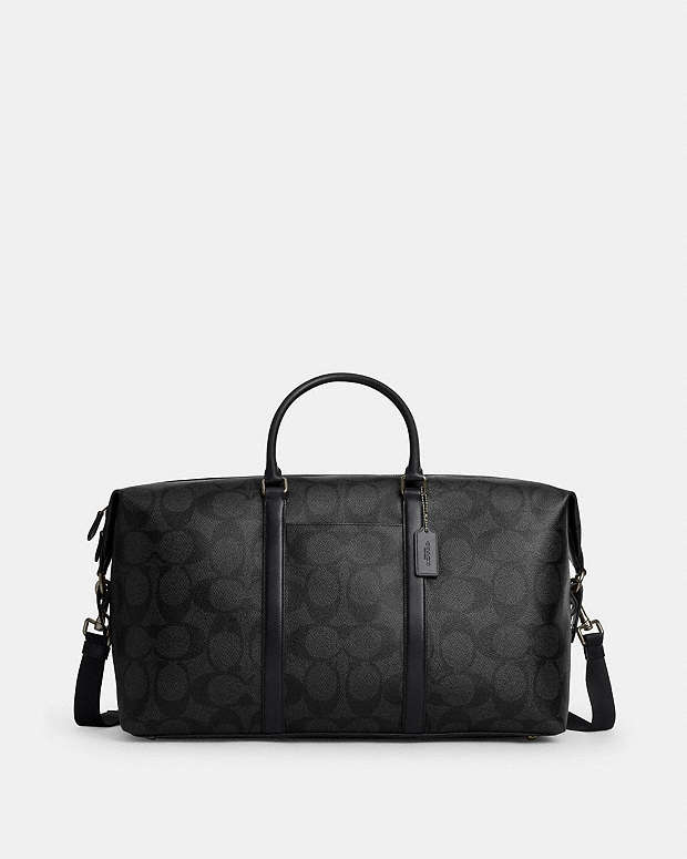 Trekker Bag 52 In Signature Canvas Signature Canvas-Gunmetal-Charcoal-Black Signature Canvas-Gunmetal-Charcoal-Black