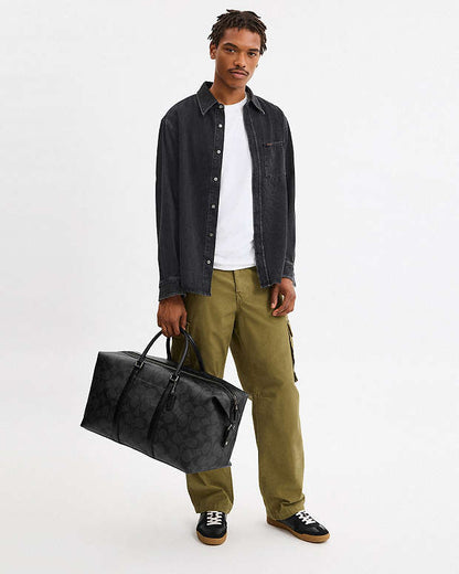 Trekker Bag 52 In Signature Canvas Signature Canvas-Gunmetal-Charcoal-Black Signature Canvas-Gunmetal-Charcoal-Black