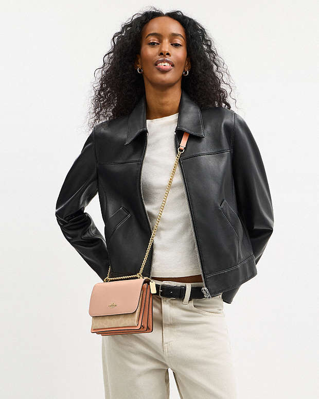 Mini Klare Crossbody Bag In Colorblock Signature Canvas Signature Canvas-Im-Cream-Sand Signature Canvas-Im-Cream-Sand