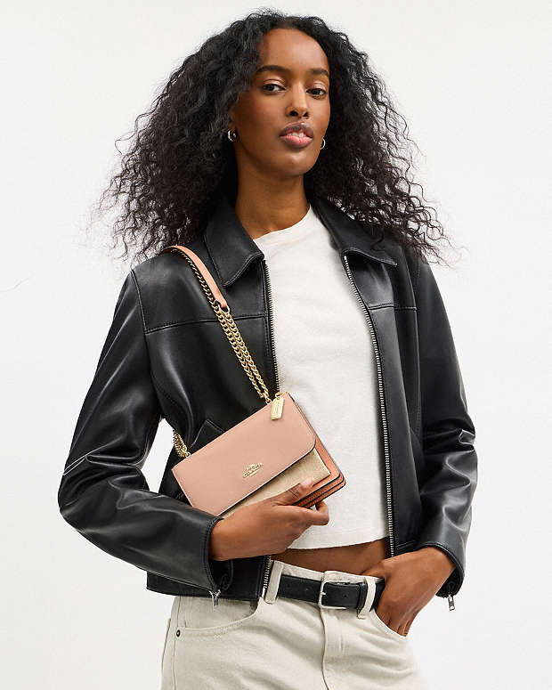 Mini Klare Crossbody Bag In Colorblock Signature Canvas Signature Canvas-Im-Cream-Sand Signature Canvas-Im-Cream-Sand