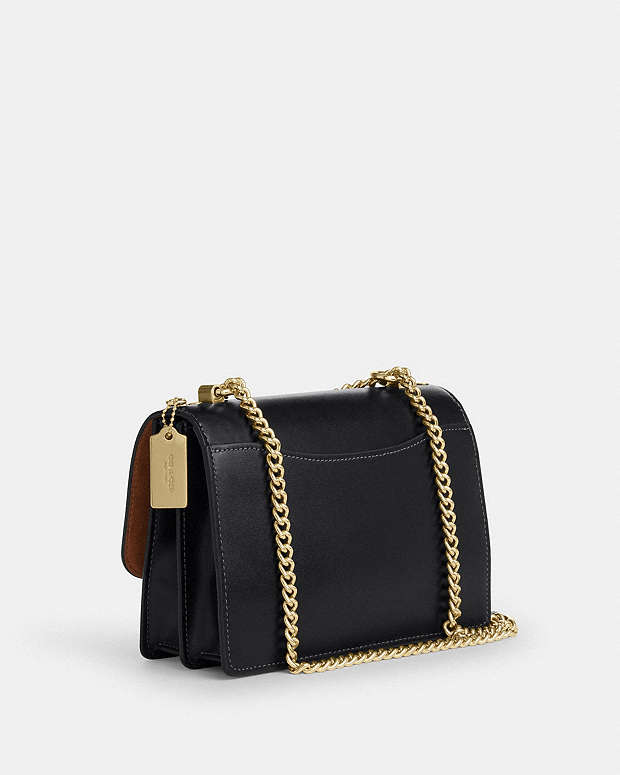 Klare Crossbody Bag Calf Leather-Gold-Black Calf Leather-Gold-Black