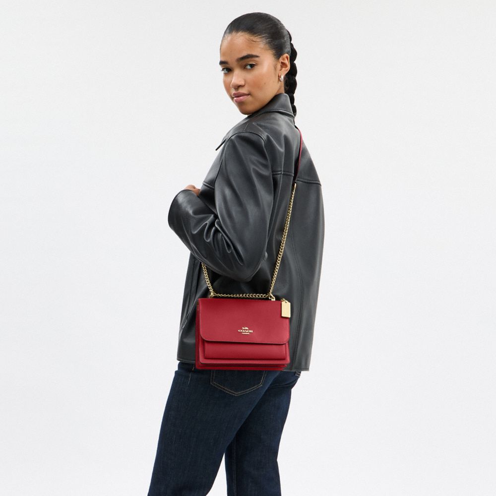 Coach Klare Crossbody Bag Gold True Red