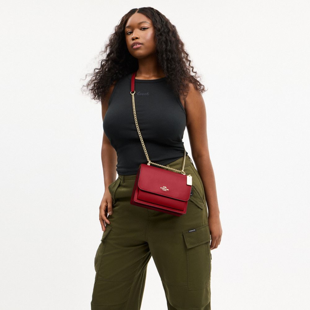Coach Klare Crossbody Bag Gold True Red
