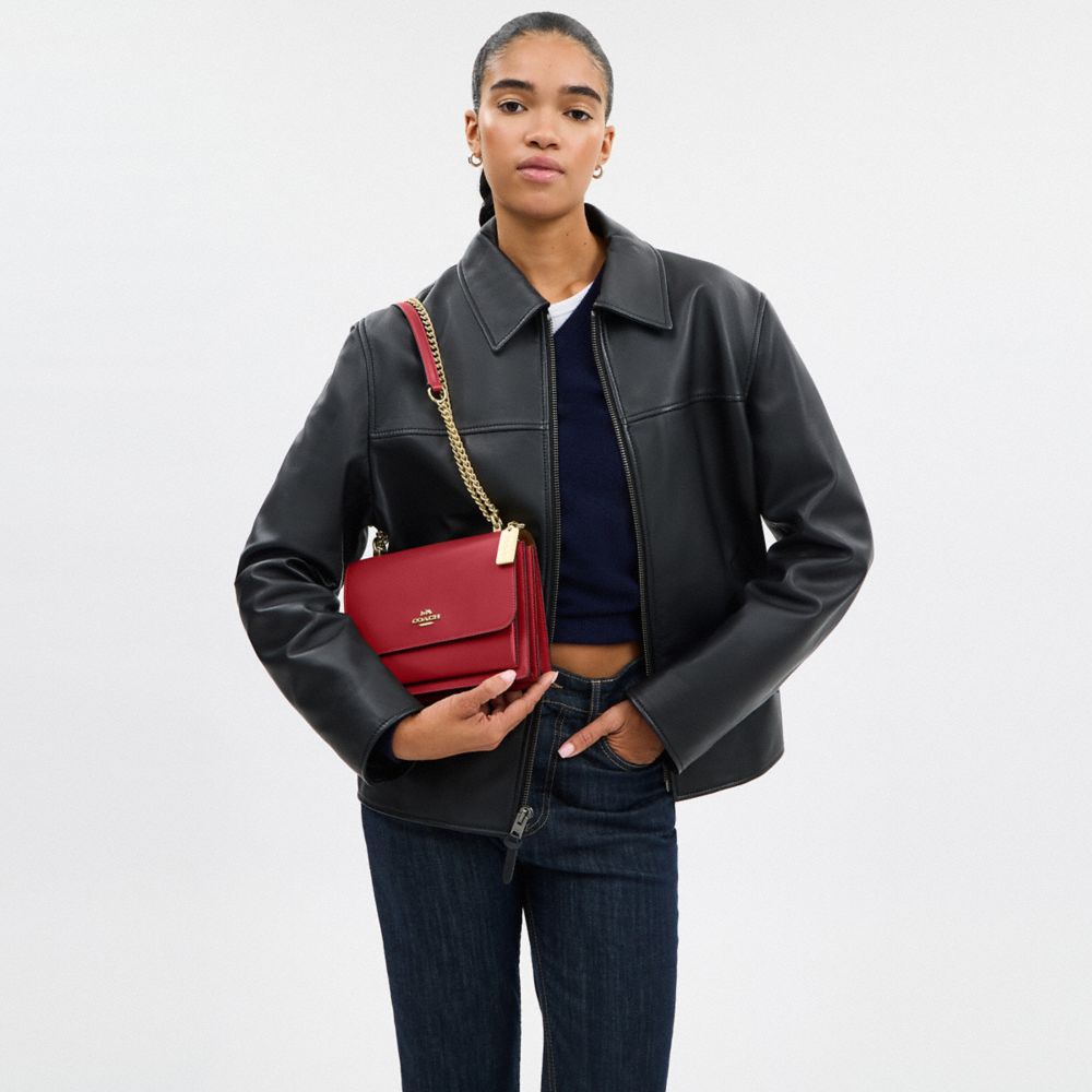 Coach Klare Crossbody Bag Gold True Red