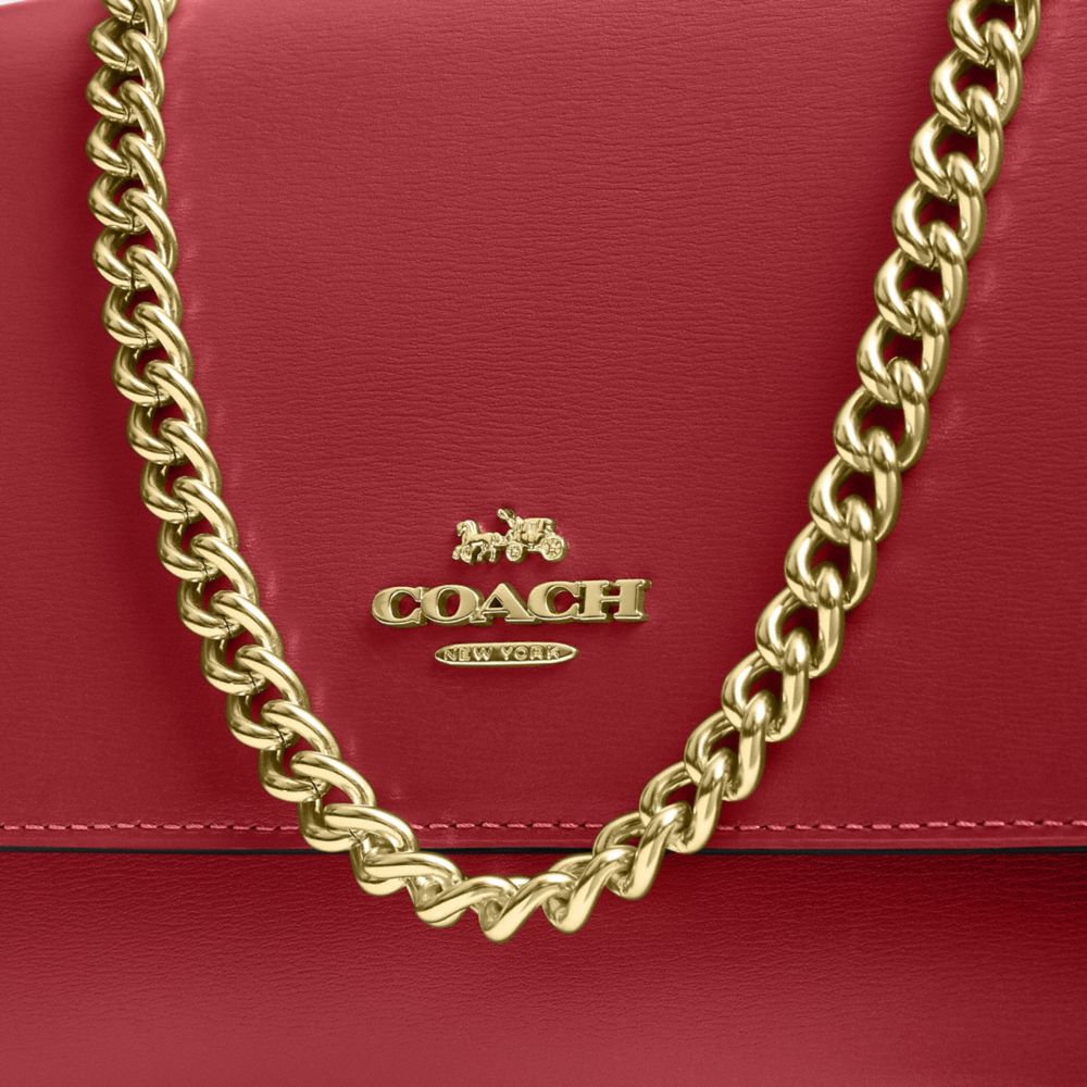 Coach Klare Crossbody Bag Gold True Red