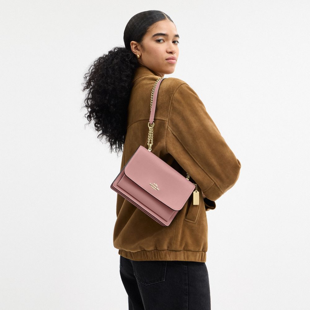Coach Klare Crossbody Bag Gold Pink Petal