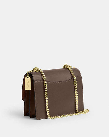 Klare Crossbody Bag Calf Leather-Gold-Dark Stone Calf Leather-Gold-Dark Stone