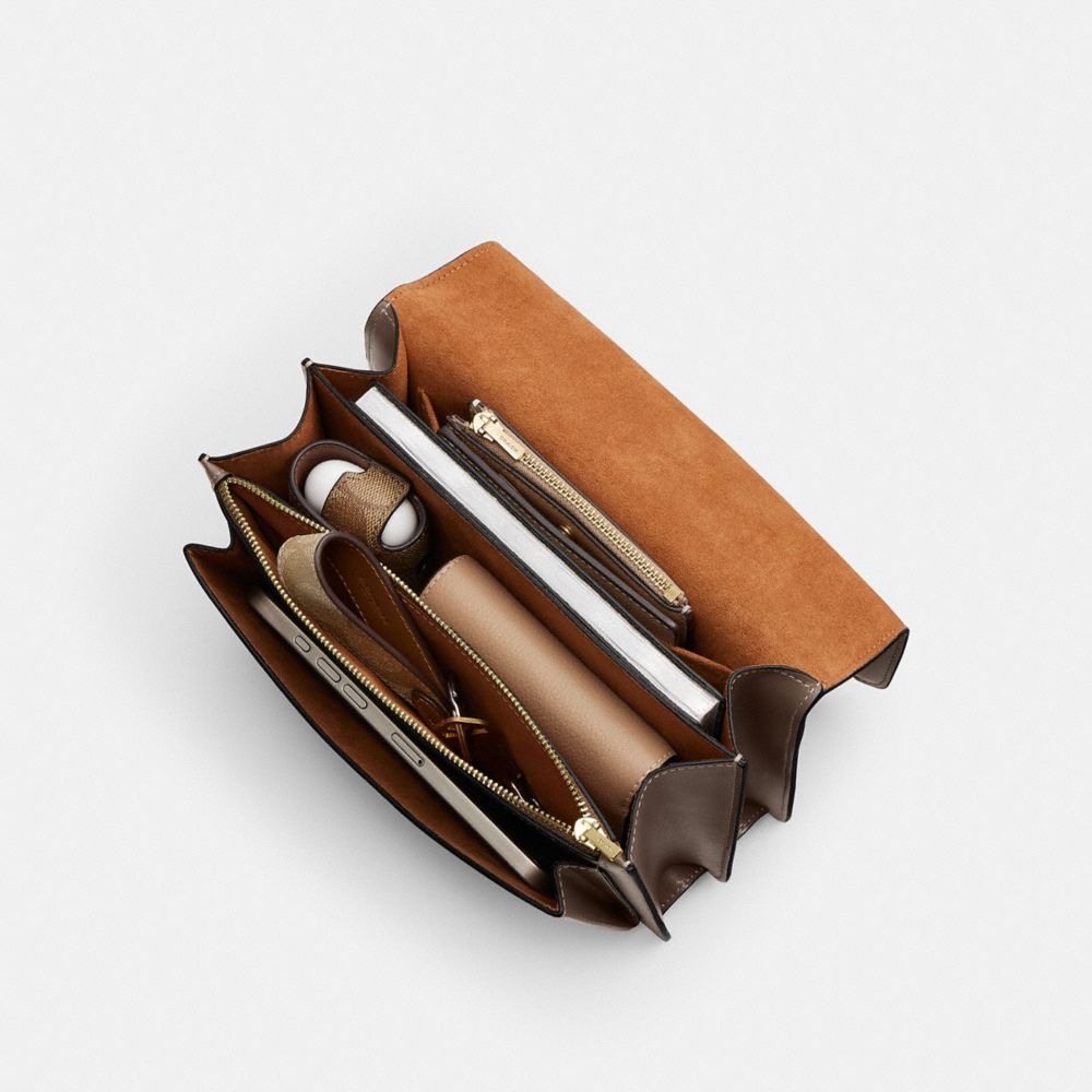 Coach Klare Crossbody Bag Gold Dark Stone