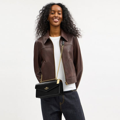 Coach Klare Envelope Crossbody Bag Gold Black