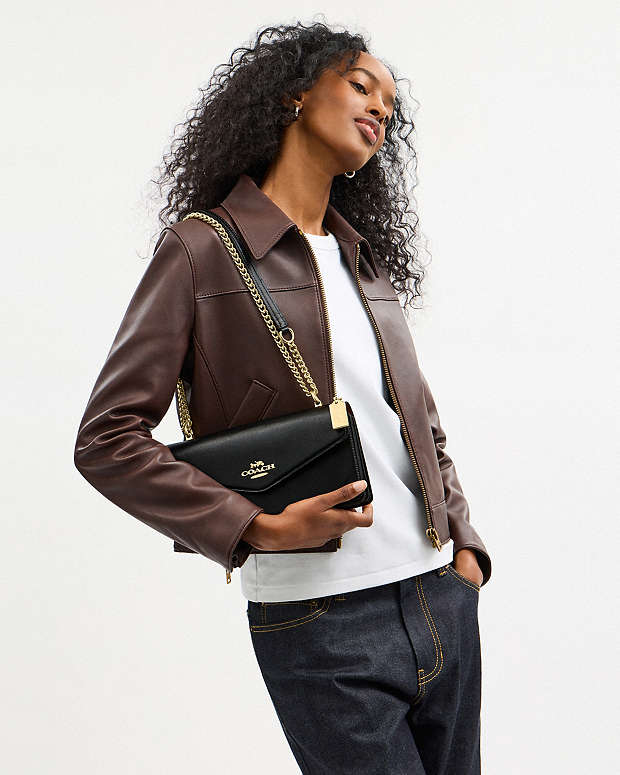 Klare Envelope Crossbody Bag Gold-Black Gold-Black