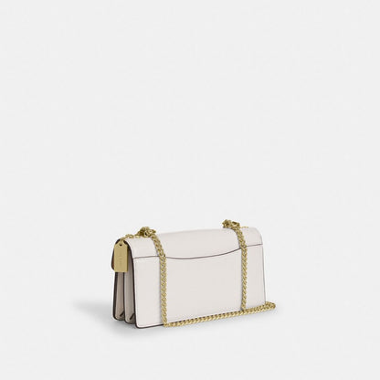 Coach Klare Envelope Crossbody Bag Gold Chalk