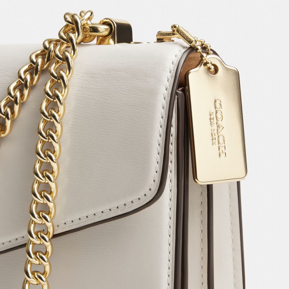 Coach Klare Envelope Crossbody Bag Gold Chalk