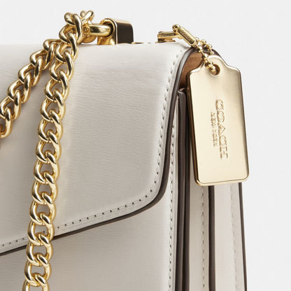 Coach Klare Envelope Crossbody Bag Gold Chalk