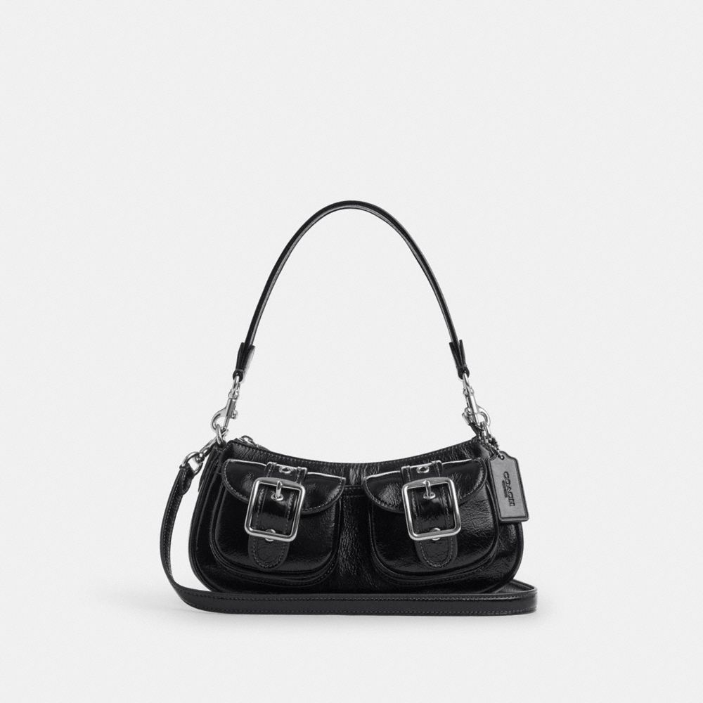 Ashton Bag Glazed Leather-Silver-Black Glazed Leather-Silver-Black