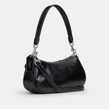 Ashton Bag Glazed Leather-Silver-Black Glazed Leather-Silver-Black