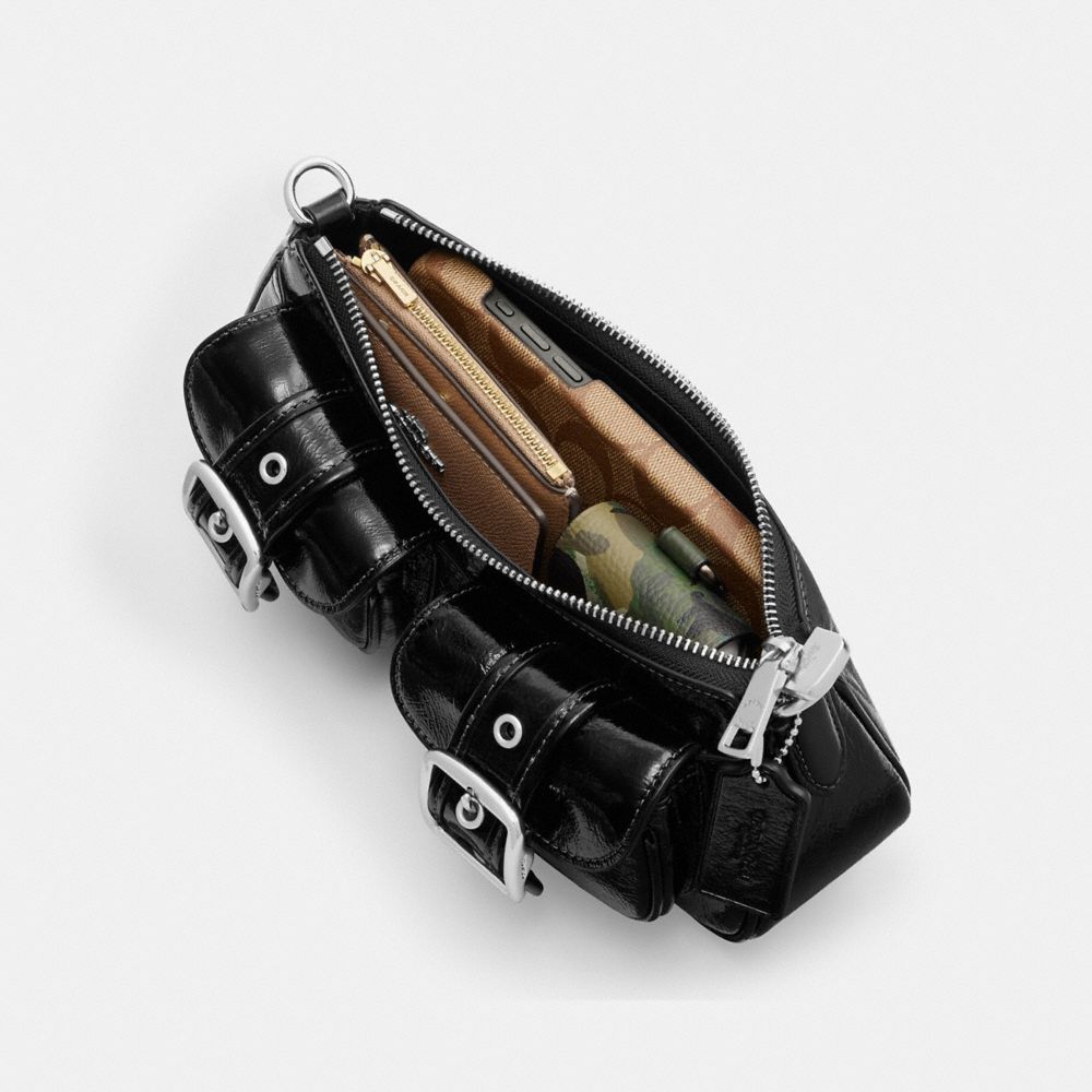 Ashton Bag Glazed Leather-Silver-Black Glazed Leather-Silver-Black
