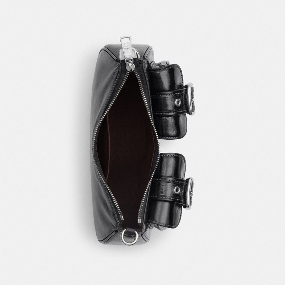Ashton Bag Glazed Leather-Silver-Black Glazed Leather-Silver-Black