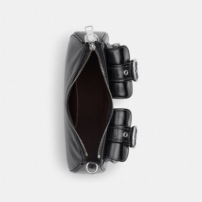 Ashton Bag Glazed Leather-Silver-Black Glazed Leather-Silver-Black