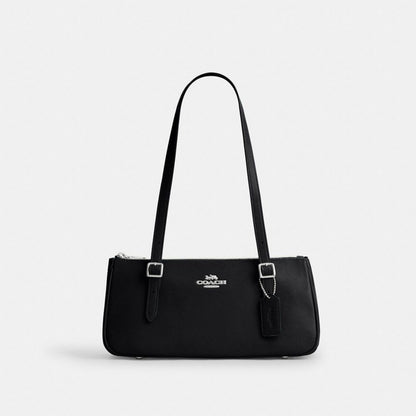 Asher Shoulder Bag Glazed Leather-Silver-Black Glazed Leather-Silver-Black