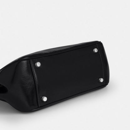 Coach Asher Shoulder Bag Silver Black