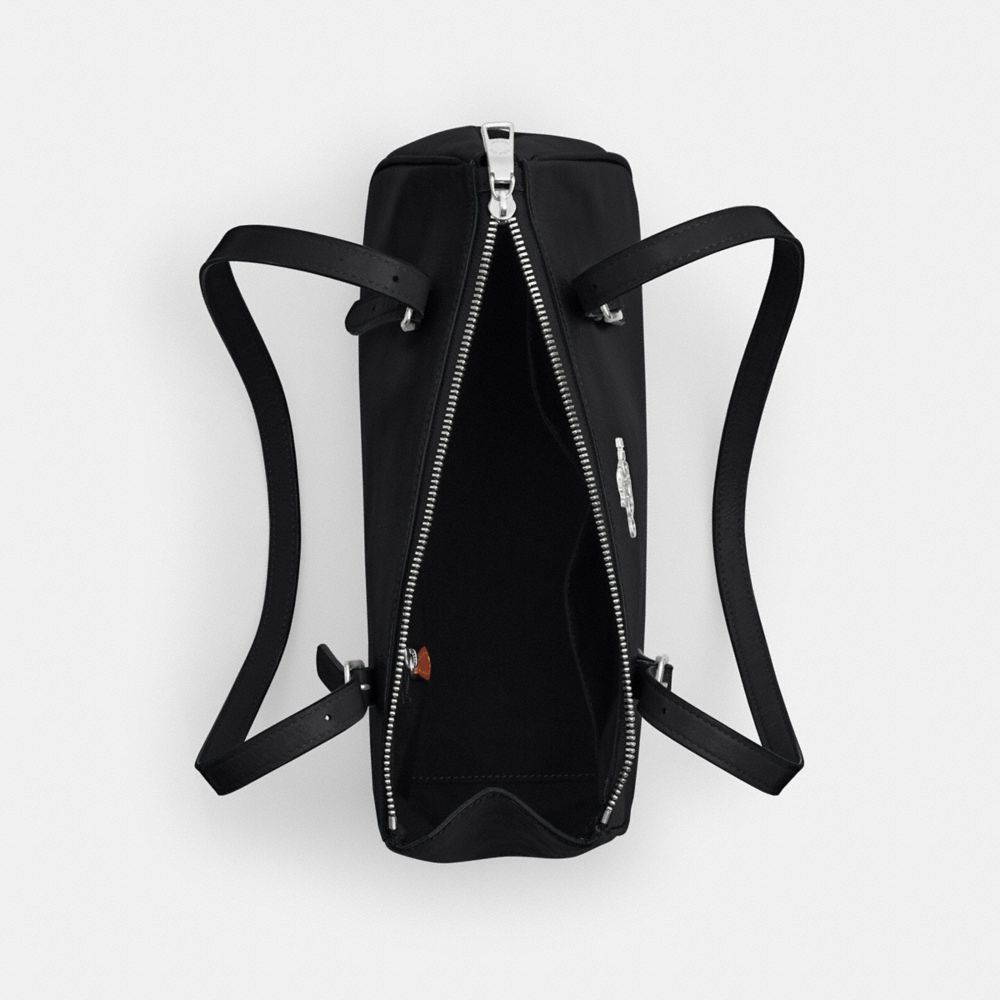 Asher Shoulder Bag Glazed Leather-Silver-Black Glazed Leather-Silver-Black