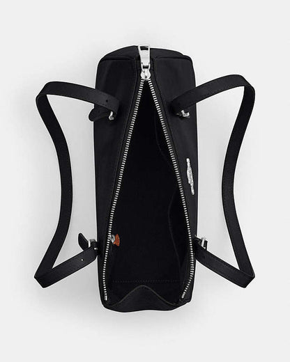 Asher Shoulder Bag Glazed Leather-Silver-Black Glazed Leather-Silver-Black