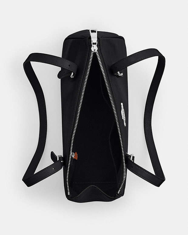 Asher Shoulder Bag Glazed Leather-Silver-Black Glazed Leather-Silver-Black