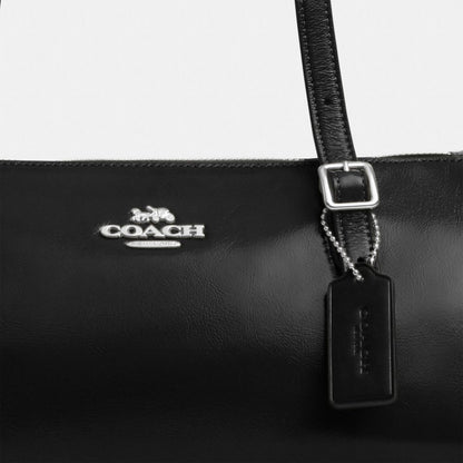 Coach Asher Shoulder Bag Silver Black
