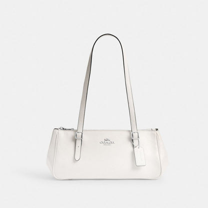 Asher Shoulder Bag Glazed Leather-Silver-Chalk Glazed Leather-Silver-Chalk