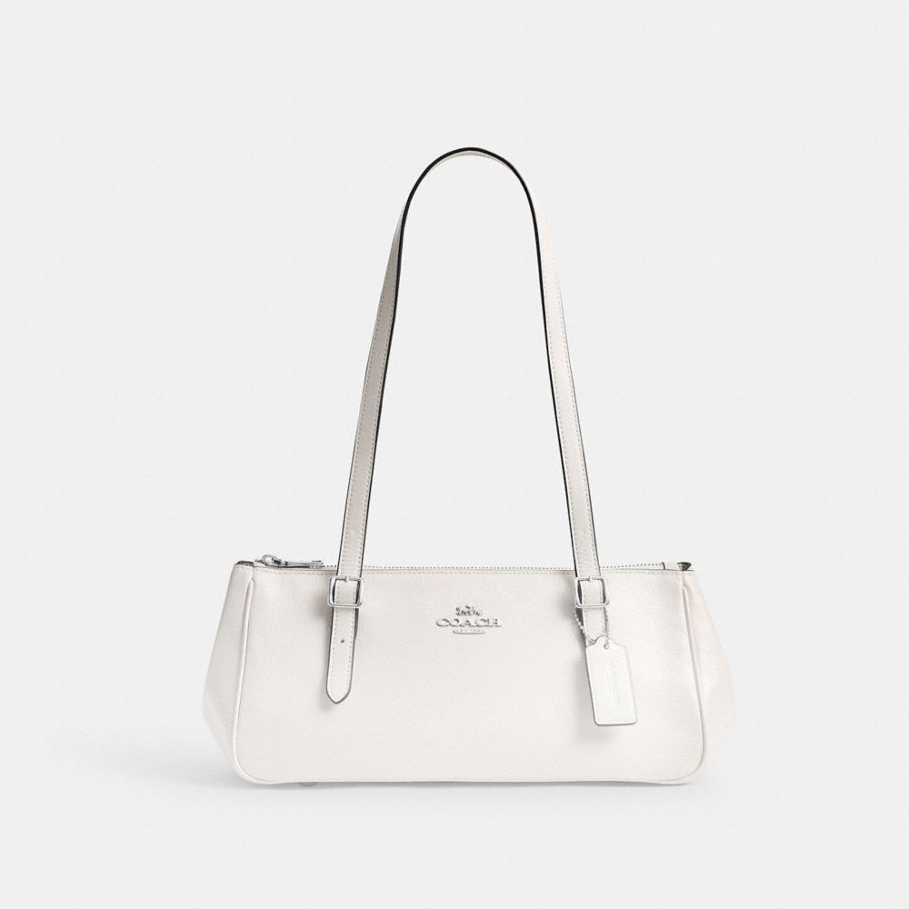 Coach Asher Shoulder Bag Silver Chalk