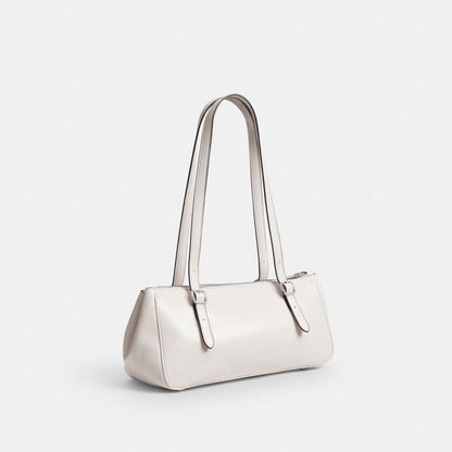 Asher Shoulder Bag Glazed Leather-Silver-Chalk Glazed Leather-Silver-Chalk
