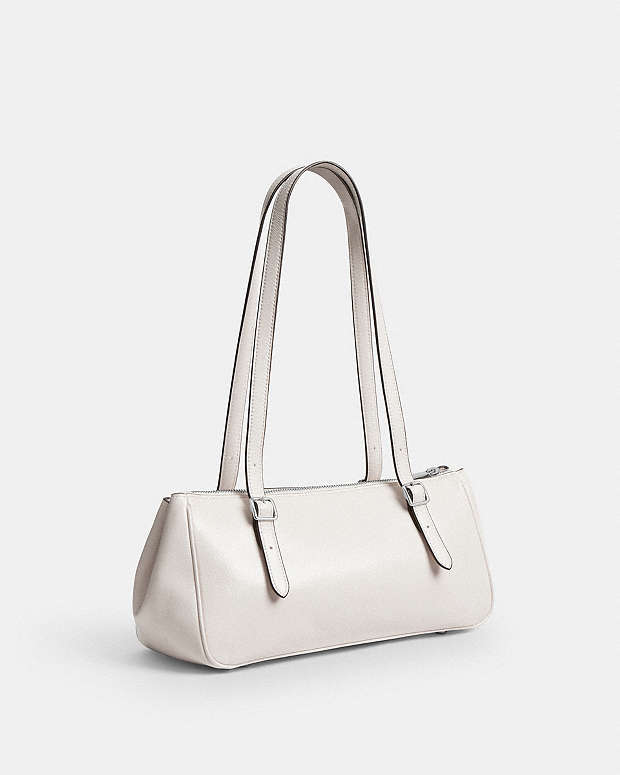 Asher Shoulder Bag Glazed Leather-Silver-Chalk Glazed Leather-Silver-Chalk