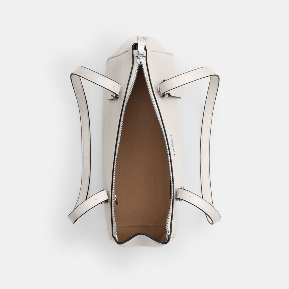 Asher Shoulder Bag Glazed Leather-Silver-Chalk Glazed Leather-Silver-Chalk