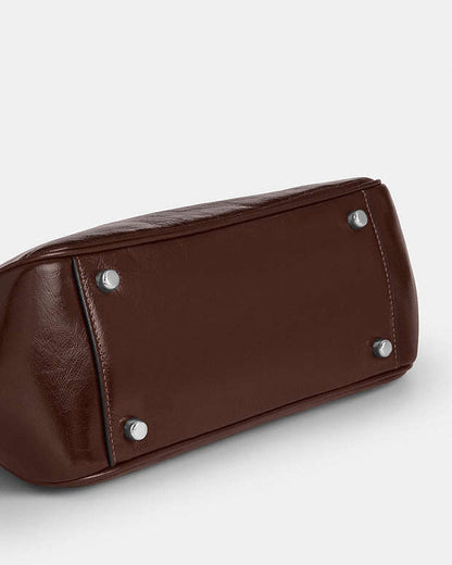Asher Shoulder Bag Glazed Leather-Silver-Maple Glazed Leather-Silver-Maple