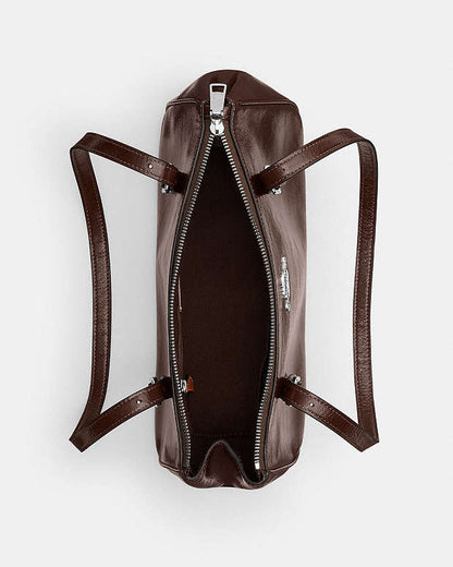 Asher Shoulder Bag Glazed Leather-Silver-Maple Glazed Leather-Silver-Maple