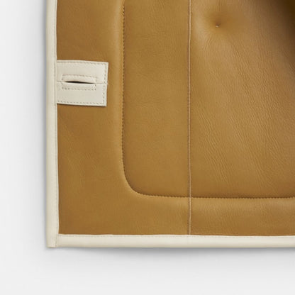 Coach Shearling Cardigan Jacket Cream