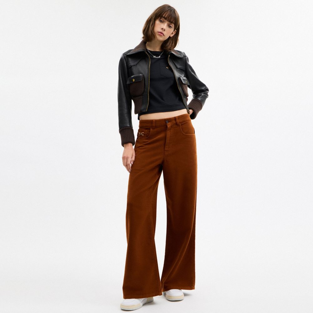 Coach Moleskin Pants Medium Brown