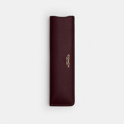Coach Comb With Sleeve Brass Merlot