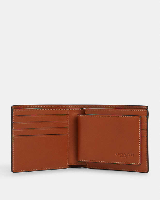 3 In 1 Wallet Smooth Leather-Tan Smooth Leather-Tan