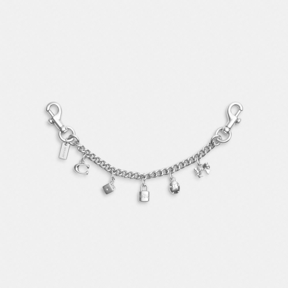 Coach Silver Swagger Chain With Charms Silver Silver