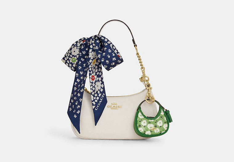 Mini Carmen Bag Charm & Floral Scarf Im-Kelly Multi Im-Kelly Multi