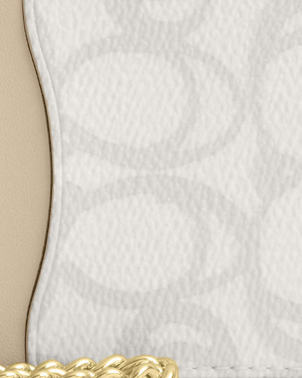 Zip Card Case In Sketch Signature Canvas Signature Canvas-Gold-Ivory Signature Canvas-Gold-Ivory
