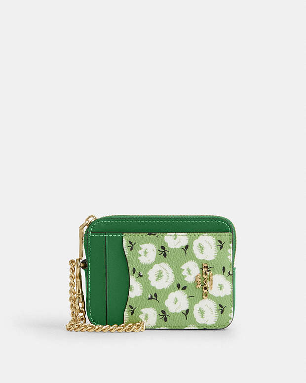 Zip Card Case With Floral Print Im-Kelly Multi Im-Kelly Multi